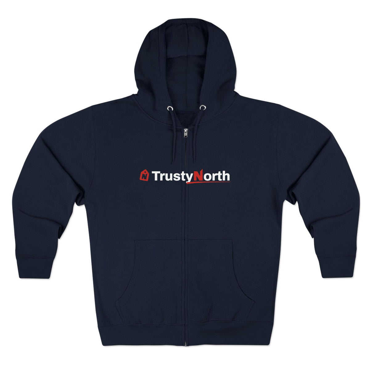 TrustyNorth Wordmark Zip Hoodie