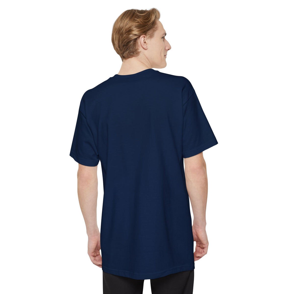 TrustyNorth Heavyweight Tall Tee, Black & Navy (LT-4XLT)
