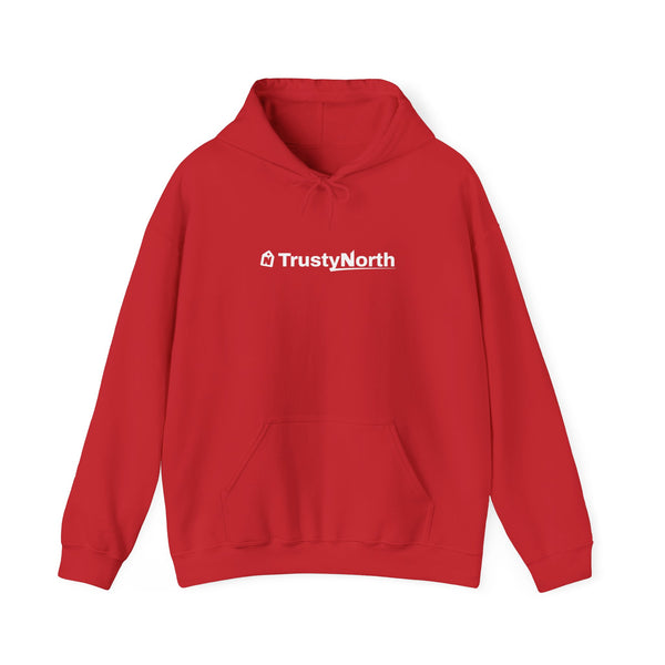 TrustyNorth Wordmark Hoodie, Red (2XL-4XL), Printed in Canada
