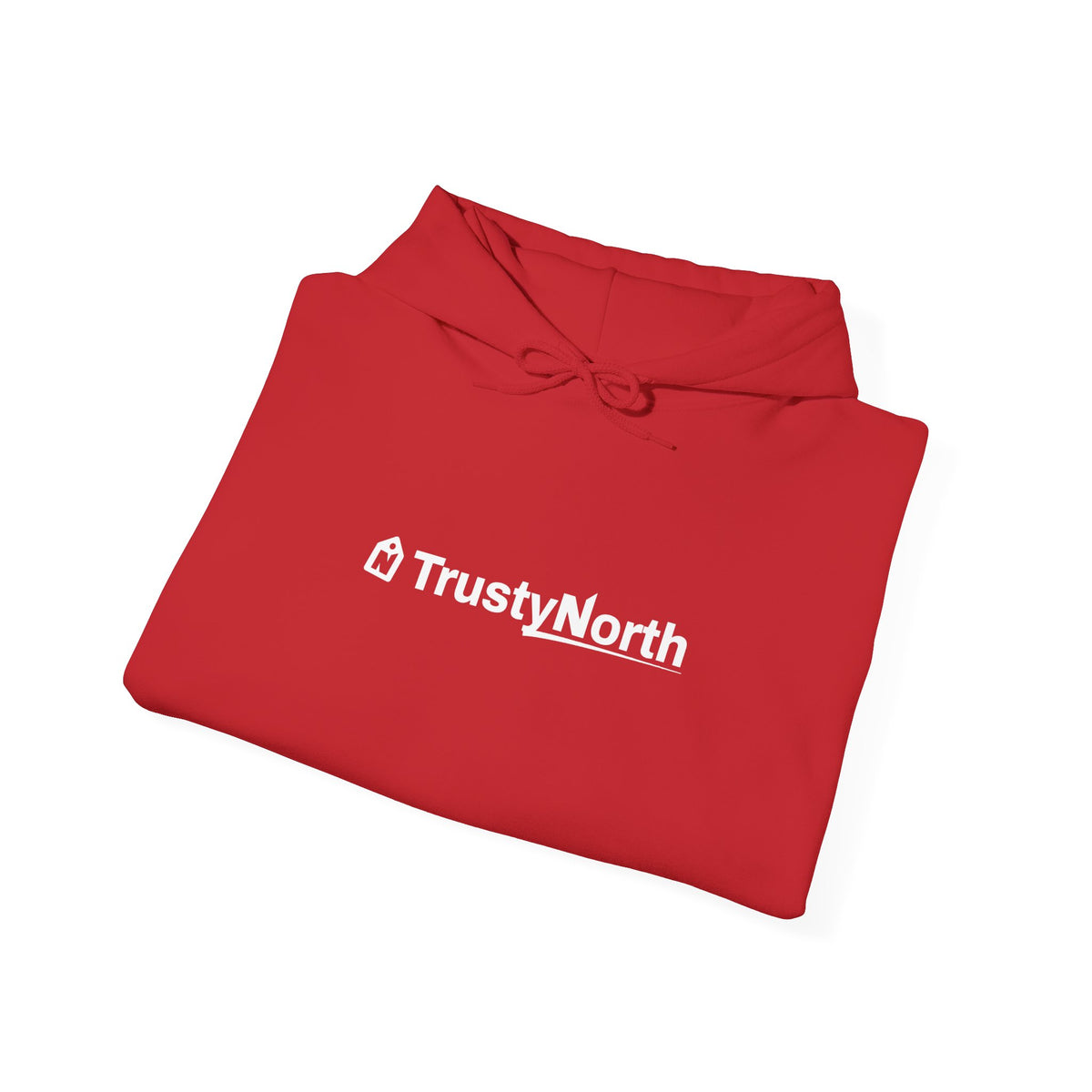TrustyNorth Wordmark Hoodie, Red (2XL-4XL), Printed in Canada