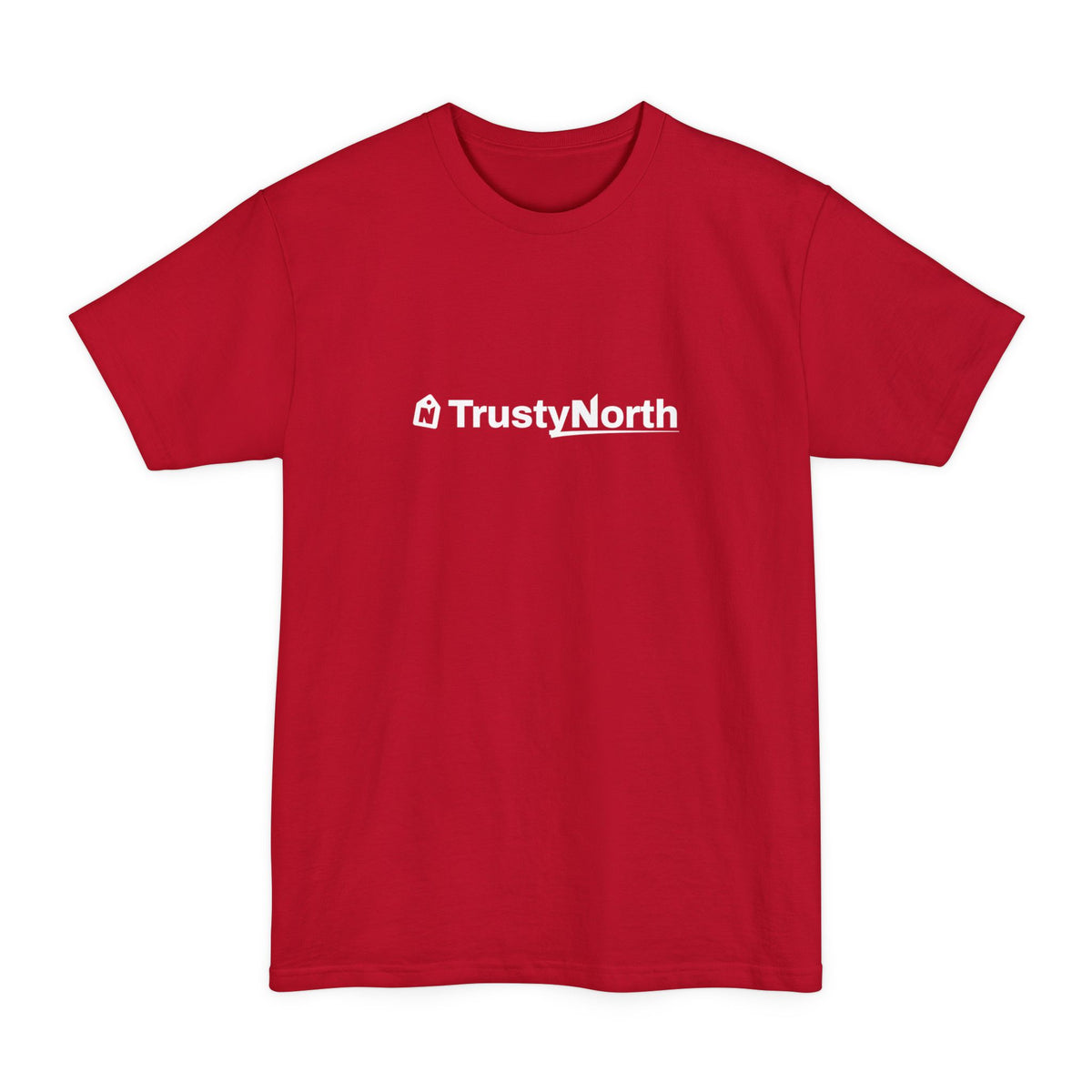 TrustyNorth Tall Wordmark Tee, Red (LT-4XLT)