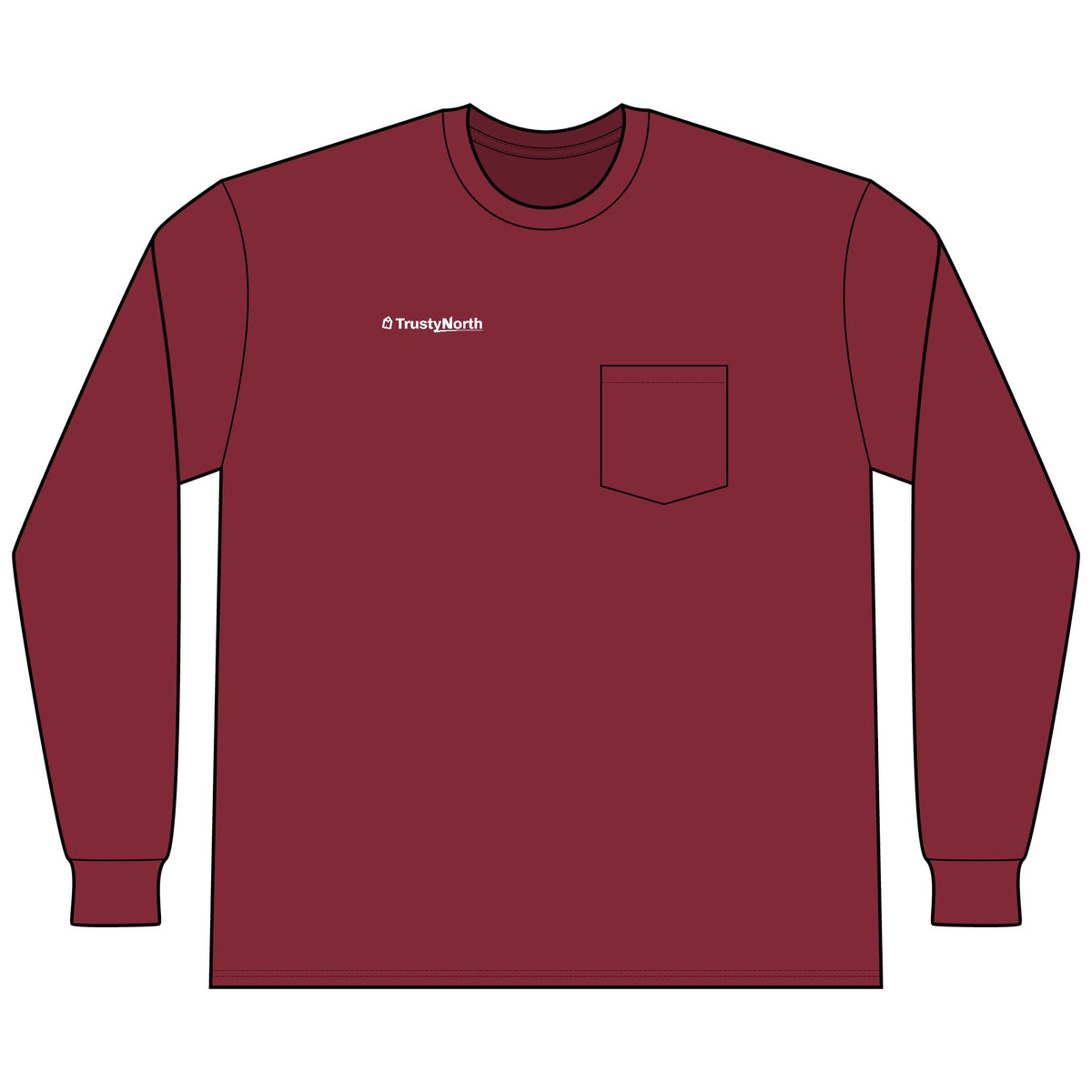 TrustyNorth Tall Long Sleeve Pocket Tee (LT-4XLT)