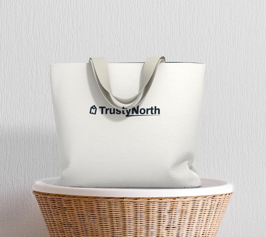 TrustyNorth Market Tote (Lined), Printed in Canada